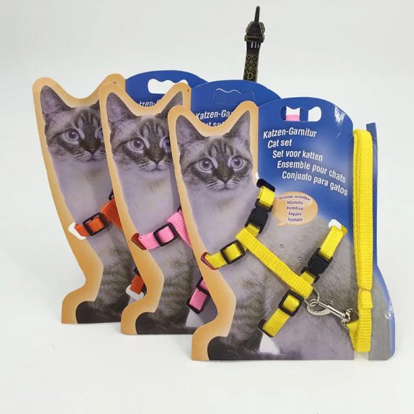 wholesale cat chain I-shaped chest strap tied cat harness