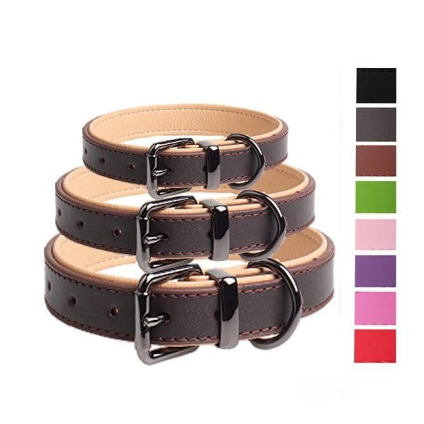 Hot Sale New Fashion Italian Durable Real Leather Dog Collar