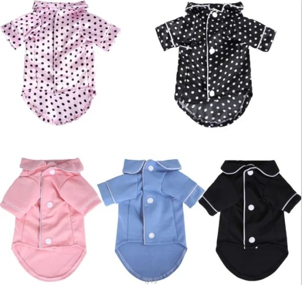 Hot Sale Soft Cute Dog Pet Pajamas Leisure Clothes Pet Dog Robe for easy wear quick drying