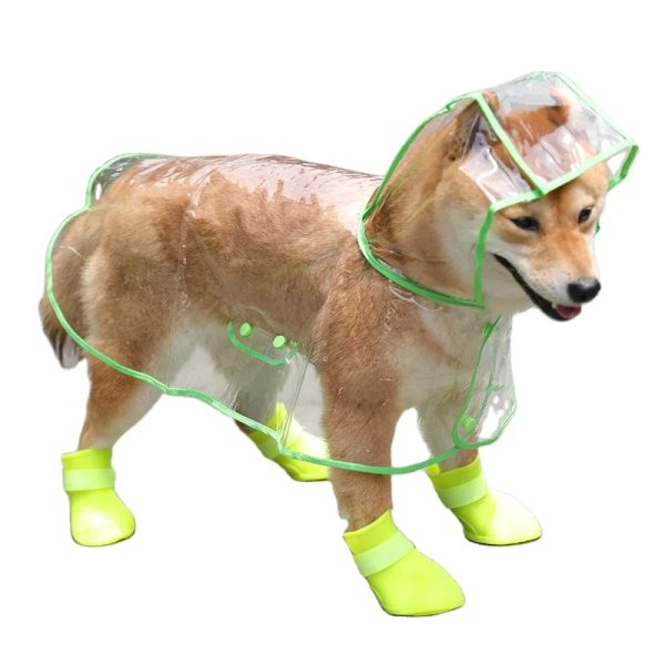 Waterproof Dog Rain Coat Jacket For Pet Dog Clothes Raincoat