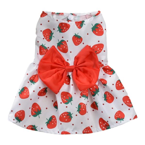 Pet Clothes Puppy Princess Girl Dog Dress Floral Vest Clothes for Spring And Summer