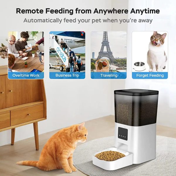 Wifi tuya Smart Intelligent Feeder Clog-Free Design Timed Cat Feeder Automatic Pet Feeder