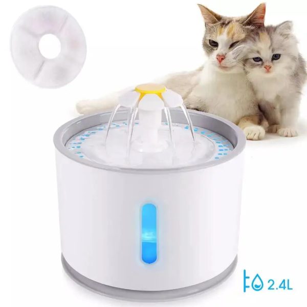 Cat Water Fountain Dog Drink Bowl Active Carbon Filter Automatic Pet Drinking Electric Dispenser Bowls Cats Drinker USB Powered