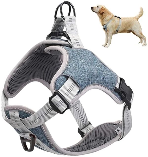 Adjustable buckle type reflective chest and back for medium and large dogs Comfortable chest harness