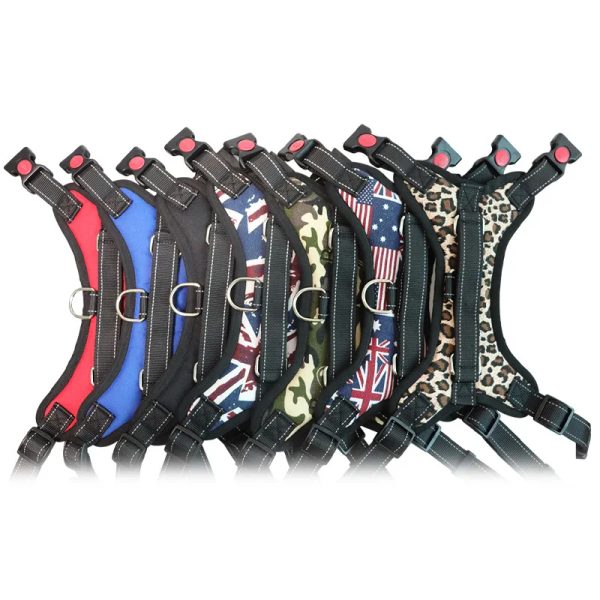 Reflective Pet Dog Harness Durable and Adjustable Chest Vest Leash for Small Medium Big Dogs Cats Walking Harnesses Accessories