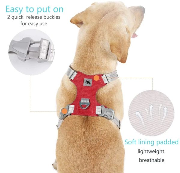 hot selling pet chest strap dog leash for big dog breathable reflective I-shaped chest back pet supplies