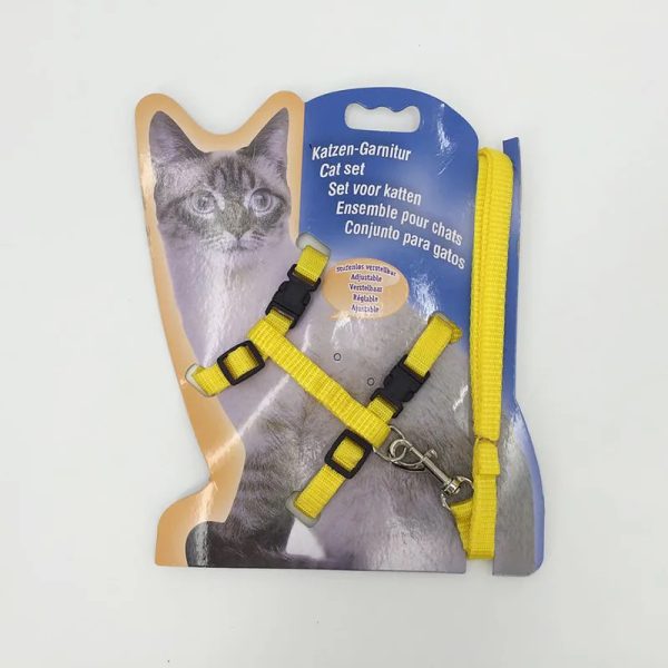 wholesale cat chain I-shaped chest strap tied cat harness