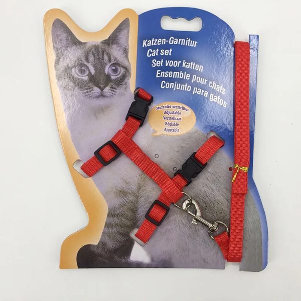 wholesale cat chain I-shaped chest strap tied cat harness