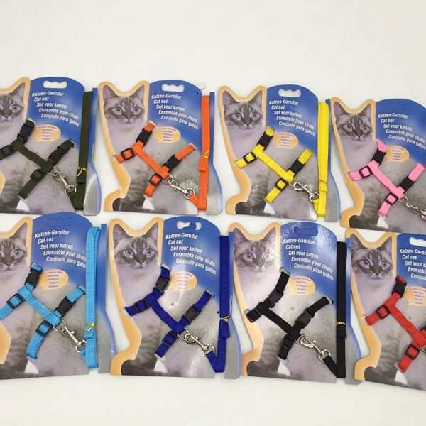 wholesale cat chain I-shaped chest strap tied cat harness