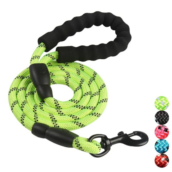 Various Colors Wholesale High Quality Dog Leash Nylon Reflective Comfort Dog Leash No Pull