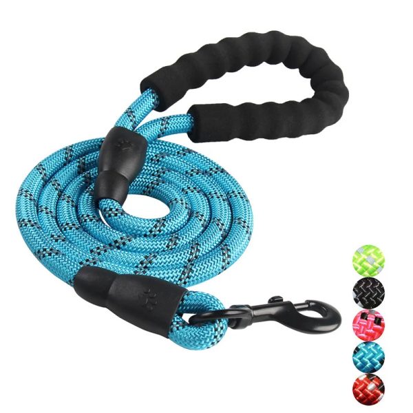 Various Colors Wholesale High Quality Dog Leash Nylon Reflective Comfort Dog Leash No Pull