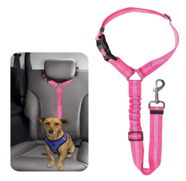 Dog Seat Belt Adjustable Harness For Dogs Cats Safety Cables For Car Seat Belt Nylon Vehicle Seat