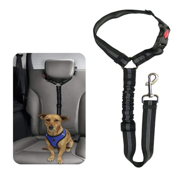 Dog Seat Belt Adjustable Harness For Dogs Cats Safety Cables For Car Seat Belt Nylon Vehicle Seat