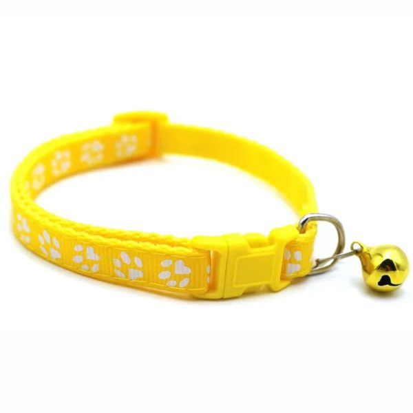 Good quality Multi-colors Safety Nylon Cat Dog Collar with Bell Adjustable Buckle