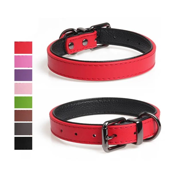 Hot Sale New Fashion Italian Durable Real Leather Dog Collar