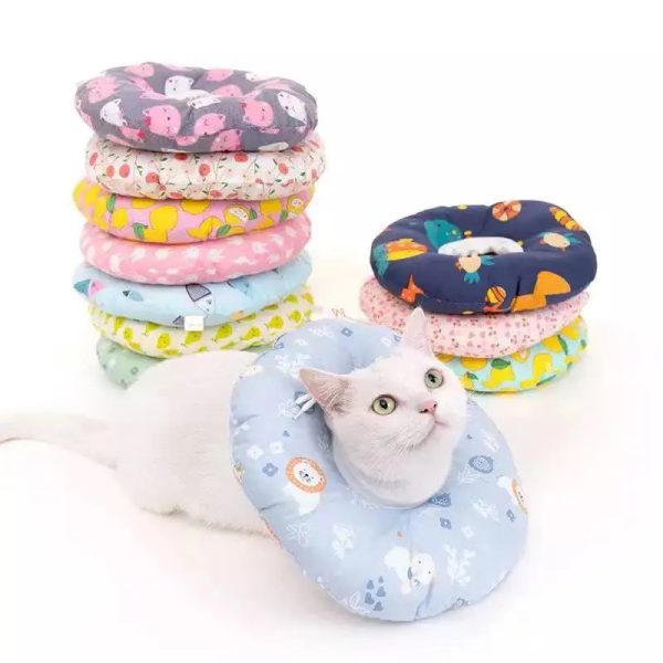 Cat Elizabethan Collar Pet Dog Neck Cone Recovery Collar for Anti-Bite Lick Surgery Wound Healing Protective Pet Cats E-Collar