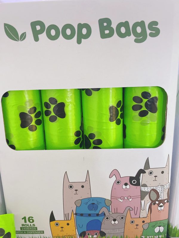 100% biodegradable dog waste bag Dog poop bags with dispenser in a box