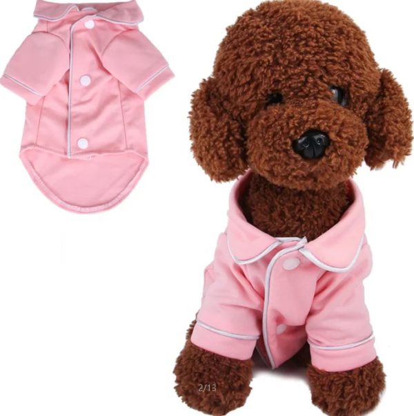 Hot Sale Soft Cute Dog Pet Pajamas Leisure Clothes Pet Dog Robe for easy wear quick drying