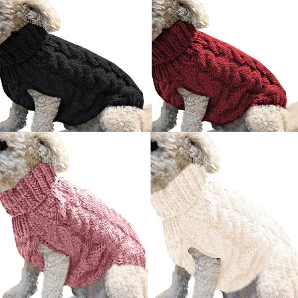 Multi-colors Warm Soft Winter Sweater Pet Dog Clothes