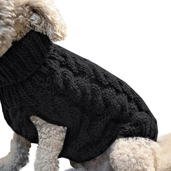 Dog Sweater Warm Jumper Pet Cat Twist in Autumn Early Winter Puppy Jacket Dogs Clothes