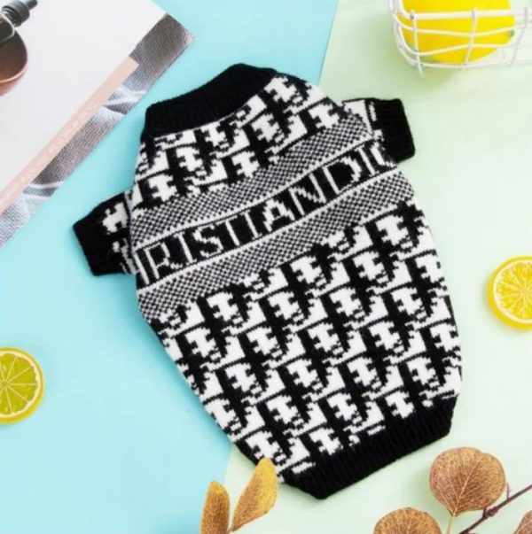 Dog Supplie Zipper Tides Designer Name Brand Sweater Letter Printing Bichon Dog French Bulldog Pet Clothes Clothing Supplies