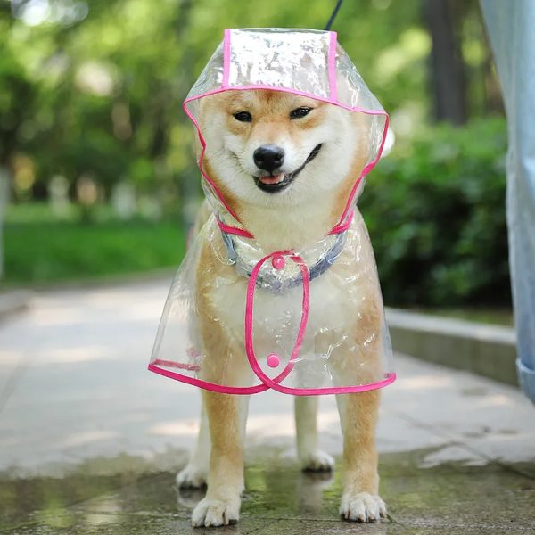 Waterproof Dog Rain Coat Jacket For Pet Dog Clothes Raincoat