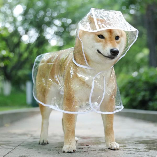 Waterproof Dog Rain Coat Jacket For Pet Dog Clothes Raincoat