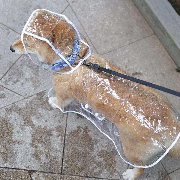 Waterproof Dog Rain Coat Jacket For Pet Dog Clothes Raincoat