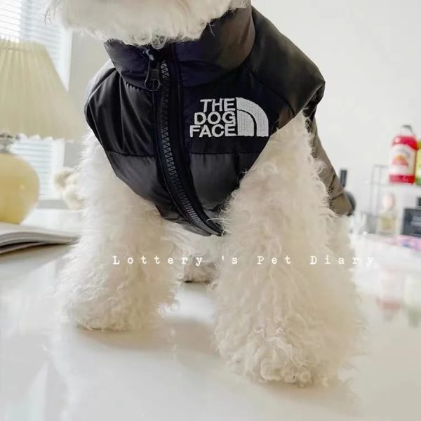 Dog Face Jacket Warm Dog Clothes Pet