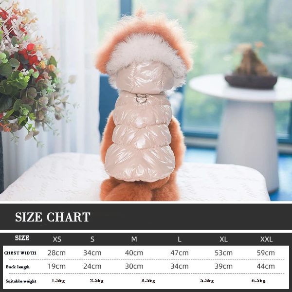 winter pet clothing cotton coat vest