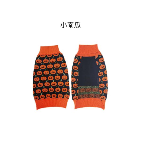 Wholesale Halloween pet costumes Cat Teddy warm casual sweater Small dog large dog clothing