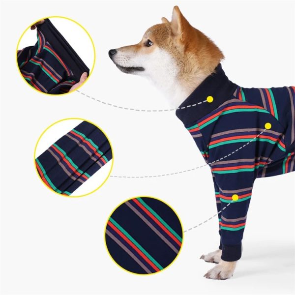 Dog Clothes Fully Enclosed High Elastic Four Legs Dog Pajamas Pet Physiological Clothing