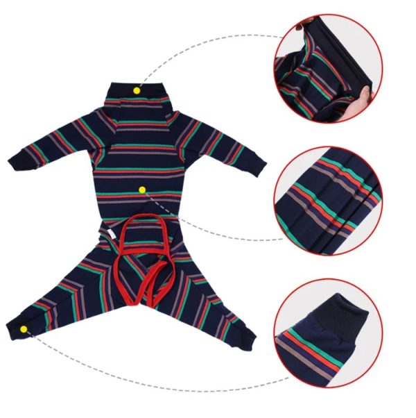 Dog Clothes Fully Enclosed High Elastic Four Legs Dog Pajamas Pet Physiological Clothing