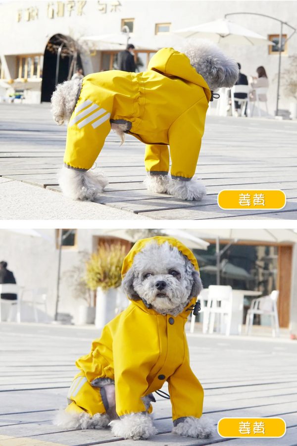 Popular Dog raincoat all-wrapped four-legged poncho