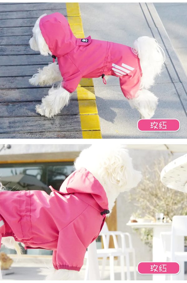 Popular Dog raincoat all-wrapped four-legged poncho