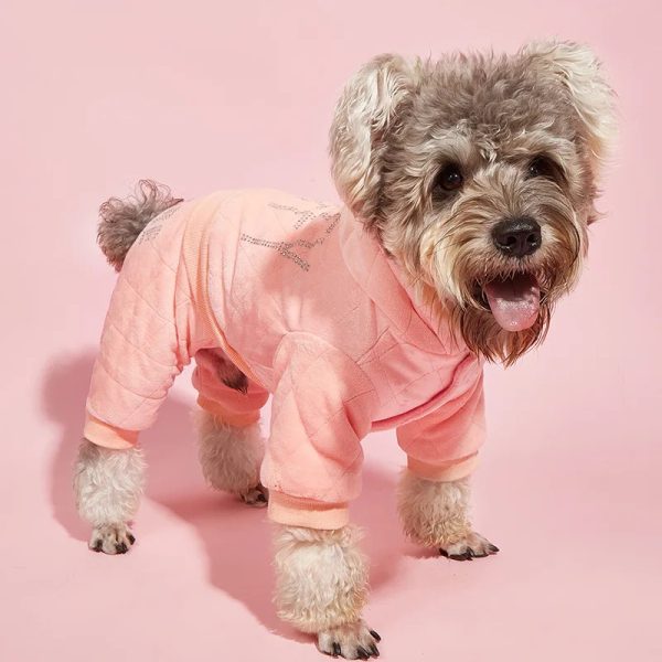 Manufacturers direct cat dog cotton-padded jacket four legs pants