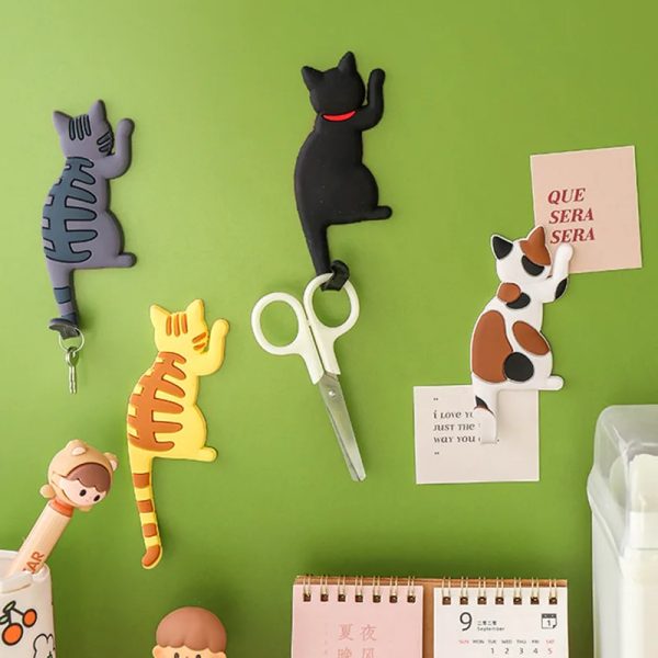 cute cat tail refrigerator stick hook strong magnetic hook spot direct batch