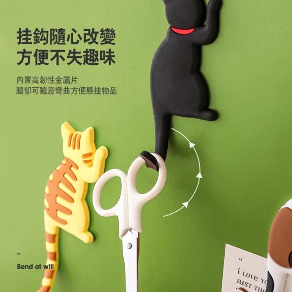 cute cat tail refrigerator stick hook strong magnetic hook spot direct batch