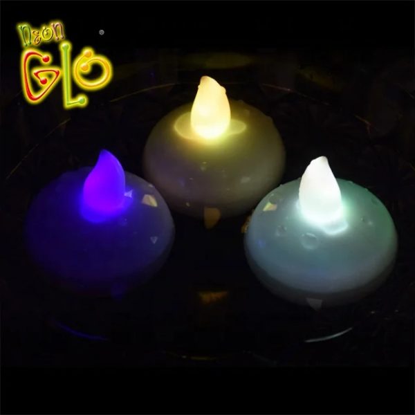 Water Activated LED Tea Light Yellow Flicker Floating LED Tealight Candle